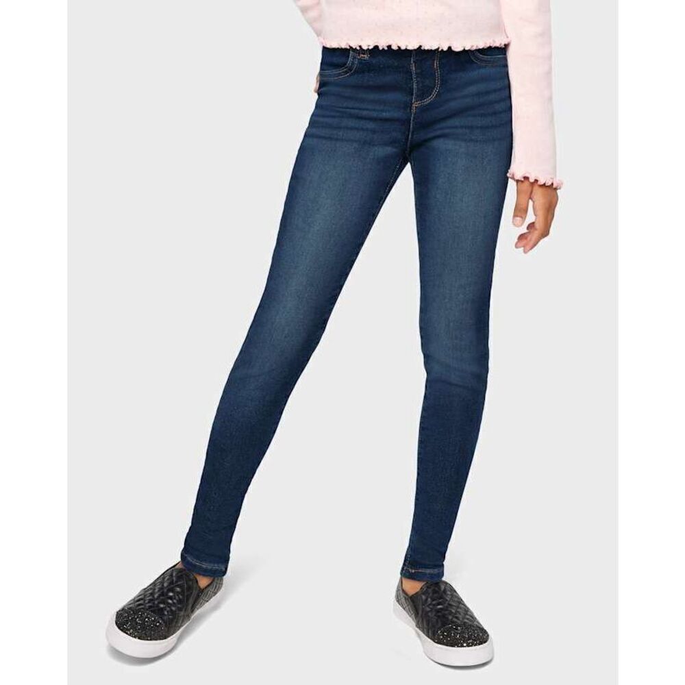 The Children’s Place Girls Dark Wash Knit Denim Jeggings Size 5 Skinny Stretch